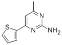 结构式 CAS# 26963-43-9, 4-甲基-6-(2-噻吩基)-2-嘧啶胺