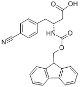 结构式 CAS# 269726-87-6, 芴甲氧羰基-(R)-3-氨基-4-(4-氰基-苯基)-丁酸