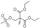 structure of CAS# 2710-86-3, Diethyl Fluoro{[(Methylsulfonyl)Oxy]Methyl}Malonate;2-Fluoro-2-methanesulfonyloxymethyl-malonic acid;2-Fluoro-<wbr>2-methane<wbr>sulfonylo<wbr>xymethyl-<wbr>malonic a<wbr>ciddiethy<wbr>l ester;diethyl ester