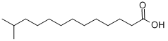structure of CAS# 2724-57-4, 12-Methyltridecanoic Acid;12-Methyltridecylic Acid;Lmfa01020007;M7281_Sigma