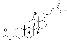CAS#: 27240-83-1， Methyl (3alpha,8xi,9xi,10xi,12alpha,13xi,14xi,17xi)-3-acetoxy-12-hydroxycholan-24-oate
