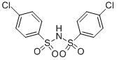 structure of CAS# 2725-55-5, 4-Chloro-N-[(4-Chlorophenyl)Sulfonyl]-Benzenesulfonamide;4-Chloro-N-(4-Chlorophenyl)Sulfonyl-Benzenesulfonamide;Nsc68046