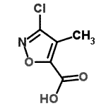 structure of CAS# 272773-09-8, 3-Chloro-4-Methyl-1,2-Oxazole-5-Carboxylic Acid;3-Chloro-4-methyl-1,2-oxazole-5-carboxylic acid;3-Chloro-4-methylisoxazole-5-carboxylic acid;5-Carboxy-3-chloro-4-methylisoxazole