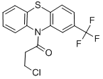 structure of CAS# 27312-94-3, 3-Chloro-1-(2-Trifluoromethyl-Phenothiazin-10-Yl)-Propan-1-One;3-Chloro-1-[2-(Trifluoromethyl)-10-Phenothiazinyl]Propan-1-One;Bas 01947537;Zinc02196896