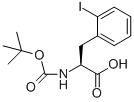 structure of CAS# 273221-78-6, Boc-L-2-Iodophenylalanine;(2S)-2-[(Tert-Butoxycarbonyl)Amino]-3-(2-Iodophenyl)Propanoic Acid;(S)-2-(Tert-Butoxycarbonylamino)-3-(2-Iodophenyl)Propanoic Acid;N-ALPHA-BUTOXYCARBONYL-2-IODO-L-PHENYLALANINE