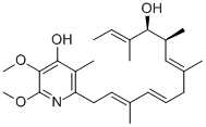 structure of CAS# 2738-64-9, Piericidin A;2-[(2E,5E,7E,9R,10R,11E)-10-Hydroxy-3,7,9,11-Tetramethyl-Trideca-2,5,7,11-Tetraenyl]-5,6-Dimethoxy-3-Methyl-1H-Pyridin-4-One;2-[(2E,5E,7E,9R,10R,11E)-10-Hydroxy-3,7,9,11-Tetramethyl-Trideca-2,5,7,11-Tetraenyl]-5,6-Dimethoxy-3-Methyl-4-Pyridone;Acon0_001227