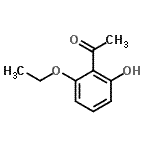 structure of CAS# 2750-25-6, 1-(2-Ethoxy-6-Hydroxyphenyl)Ethanone;1-(2-ethoxy-6-hydroxy-phenyl)-ethanone;6′-Ethoxy-2′-hydroxyacetophenone;6'-Ethoxy-2'-hydroxyacetophenone