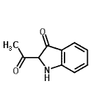 CAS 登录号：27545-06-8， 2-乙酰基-1,2-二氢-3H-吲哚-3-酮
