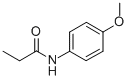 结构式 CAS# 2760-31-8, N-(4-甲氧基苯基)-丙酰胺