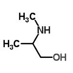 结构式 CAS# 27646-78-2, 2-(甲基氨基)-1-丙醇