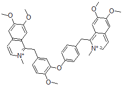 CAS#: 27670-80-0， 1-[[4-[5-[(6,7-Dimethoxy-2-methylisoquinolinium-1-yl)methyl]-2-methoxyphenoxy]phenyl]methyl]-6,7-dimethoxy-2-methylisoquinolinium