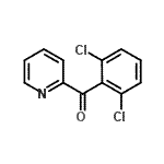 structure of CAS# 27693-36-3, (2,6-Dichlorophenyl)(2-Pyridinyl)Methanone;2-(2,6-Dichlorobenzoyl)pyridine