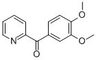 structure of CAS# 27693-42-1, 3,4-Dimethoxyphenyl 2-Pyridyl Ketone;(3,4-Dimethoxyphenyl)-(2-Pyridyl)Methanone;(3,4-Dimethoxyphenyl)-Pyridin-2-Yl-Methanone
