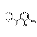 structure of CAS# 27693-46-5, (2,3-Dimethylphenyl)(2-Pyridinyl)Methanone;2-(2,3-Dimethylbenzoyl)pyridine