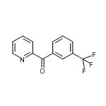 structure of CAS# 27693-47-6, 2-Pyridinyl[3-(Trifluoromethyl)Phenyl]Methanone;2-(3-Trifluoromethylbenzoyl)pyridine;MFCD07699229