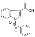 structure of CAS# 278593-17-2, 1-(Phenylsulfonyl)-1H-Indole-3-Carboxylic Acid;1-(Phenylsulphonyl)-1H-Indole-3-Carboxylic Acid 97%;1-(Phenylsulphonyl)Indole-3-Carboxylic Acid 97%;1-(PHENYLSULFONYL)-1H-INDOLE-3-CARBOXYLIC ACID