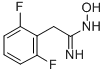 structure of CAS# 280110-81-8, 2-(2,6-Difluoro-Phenyl)-N-Hydroxy-Acetamidine;2-(2,6-DIFLUORO-PHENYL)-N-HYDROXY-ACETAMIDINE