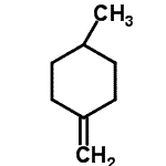 structure of CAS# 2808-80-2, 1-Methyl-4-Methylenecyclohexane;1-Methyl-4-methylenecyclohexane #;4-Methyl-1-methylenecyclohexane;4-Methylmethylenecyclohexane