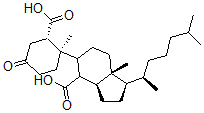 CAS#: 28097-22-5， 3-Oxo-6,7-seco-5beta-cholestane-6,7-dioic acid