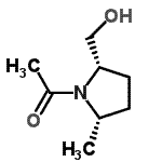 CAS#: 28115-45-9， 1-[(2S,5S)-2-(Hydroxymethyl)-5-Methyl-1-Pyrrolidinyl]Ethanone