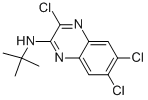 结构式 CAS# 281211-09-4, N-(叔丁基)-3,6,7-三氯喹喔啉-2-胺