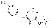结构式 CAS# 282100-80-5, 叔丁氧羰基-L-酪氨醇