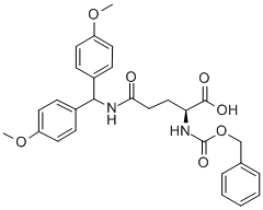 CAS#: 28252-49-5， N-(Bis(4-methoxyphenyl)methyl)-N2-((phenylmethoxy)carbonyl)-L-glutamine