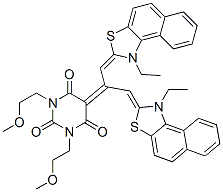 CAS#: 28279-27-8， 5-[2-(1-Ethylnaphtho[1,2-d]Thiazol-2(3H)-Ylidene)-1-[(1-Ethylnaphtho[1,2-d]Thiazol-2(3H)-Ylidene)Methyl]Ethylidene]-1,3-Bis(2-Methoxyethyl)Barbituric Acid