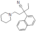 CAS#: 2828-06-0， 2-Ethyl-2-Naphthalen-1-Yl-4-Piperidin-1-Ylbutanenitrile