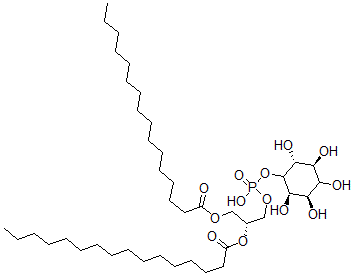 CAS 登录号：28366-80-5， D-Myo-肌醇 1-(2R)-2,3-二(1-氧代十六烷基)氧基丙基磷酸氢酯