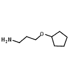 结构式 CAS# 2839-90-9, 3-(环戊基氧基)-1-丙胺