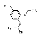 结构式 CAS# 284044-35-5, 3-乙氧基-4-异丙氧基苯甲醛