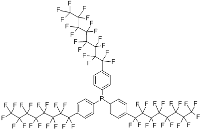 结构式 CAS# 284472-92-0, 三[4-(全氟辛基)苯基]膦
