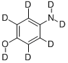 结构式 CAS# 285132-88-9, 4-氨基苯酚-D7