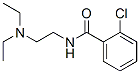 structure of CAS# 2852-24-6, 2-Chloro-N-(2-Diethylaminoethyl)Benzamide;Nsc25095;Ao-365/11247217;Stk182771