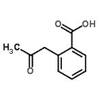 结构式 CAS# 2852-91-7, 2-(2-氧代丙基)苯甲酸