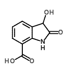 CAS#: 28546-23-8， 3-Hydroxy-2-Oxo-7-Indolinecarboxylic Acid
