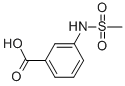 结构式 CAS# 28547-13-9, 3-[(甲基磺酰基)氨基]-苯甲酸