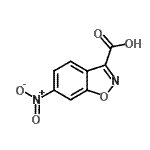 structure of CAS# 28691-50-1, 6-Nitro-1,2-Benzoxazole-3-Carboxylic Acid;1,2-Benzisoxazole-3-carboxylic acid, 6-nitro-;1,2-Benzisoxazole-3-carboxylicacid,6-nitro-;6-nitro-1,2-benzoxazole-3-carboxylato