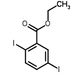 CAS 登录号：28769-00-8， 乙基2,5-二碘苯甲酸酯