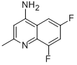 structure of CAS# 288151-32-6, 4-Amino-6,8-Difluoro-2-Methylquinoline;4-AMINO-6,8-DIFLUORO-2-METHYLQUINOLINE;6,8-Difluoro-2-Methylquinolin-4-Amine