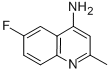structure of CAS# 288151-49-5, 4-Amino-6-Fluoro-2-Methylquinoline;4-AMINO-6-FLUORO-2-METHYLQUINOLINE;6-FLUORO-2-METHYLQUINOLIN-4-AMINE