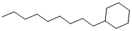 structure of CAS# 2883-02-5, n-Nonylcyclohexane;Inchi=1/C15h30/C1-2-3-4-5-6-7-9-12-15-13-10-8-11-14-15/H15h,2-14H2,1H;1-Cyclohexylnonane;Cyclohexane, Nonyl-