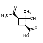 CAS#: 288848-24-8， (1S,3R)-3-Acetyl-2,2-Dimethylcyclobutanecarboxylic Acid
