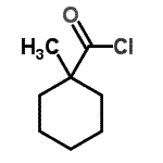 structure of CAS# 2890-61-1, 1-Methylcyclohexanecarbonyl Chloride;1-METHYL-1-CYCLOHEXANECARBOXYLIC ACID CHLORIDE;1-METHYL-1-CYCLOHEXANECARBOXYLICACIDCHLORIDE;1-Methylcyclohexane-1-Carbonyl Chloride