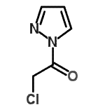 结构式 CAS# 28998-74-5, 2-氯-1-(1H-吡唑-1-基)乙酮