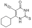 structure of CAS# 290313-19-8, 4-Cyclohexyl-2-Mercapto-6-Oxo-1,6-Dihydropyrimidine-5-Carbonitrile;4-CYCLOHEXYL-2-MERCAPTO-6-OXO-1,6-DIHYDROPYRIMIDINE-5-CARBONITRILE;5-CYANO-6-CYCLOHEXYL-2-THIOURACIL