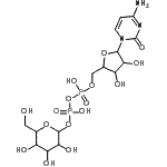 CAS#: 2906-23-2， [5-(4-Amino-2-Oxo-1(2H)-Pyrimidinyl)-3,4-Dihydroxytetrahydro-2-Furanyl]Methyl 3,4,5-Trihydroxy-6-(Hydroxymethyl)Tetrahydro-2H-Pyran-2-Yl Dihydrogen Diphosphate