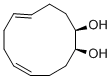 structure of CAS# 29118-70-5, cis, trans-5,9-Cyclododecadiene-cis-1,2-Diol;(1R*,2S*,5Z*,9E)-5,9-Cyclododecadiene-1,2-Diol;Einecs 249-449-6