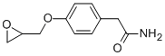 structure of CAS# 29122-69-8, 4-(2-Oxiranylmethoxy)-Benzeneacetamide;2-[4-(2-Oxiranylmethoxy)Phenyl]Acetamide;2-(4-Glycidoxyphenyl)Acetamide;2-[4-(Oxiran-2-Ylmethoxy)Phenyl]Ethanamide